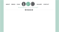 Desktop Screenshot of kosherprivatechef.com