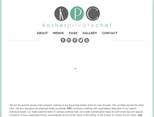 Tablet Screenshot of kosherprivatechef.com